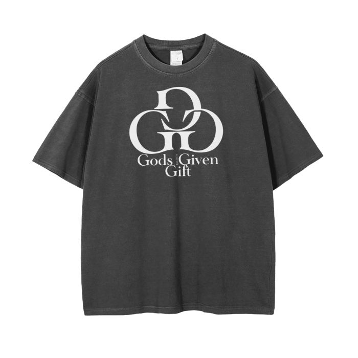 Vintage Wash Drop Shoulder T-Shirt - 250 GSM